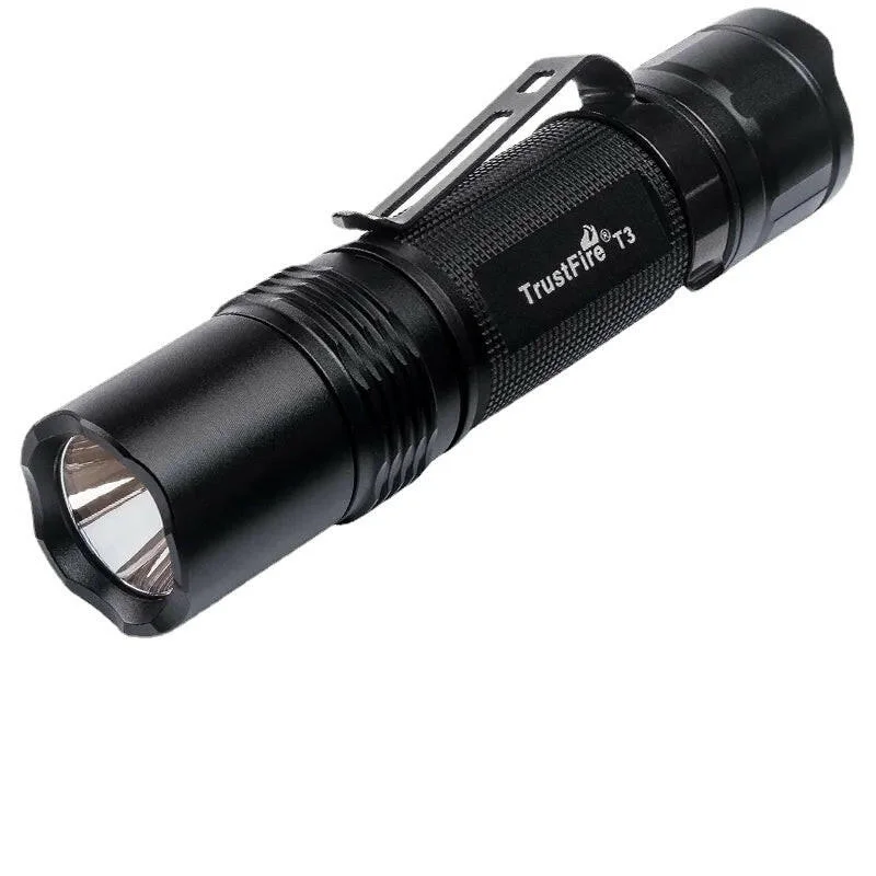 Rechargeable trail signal flood lamp-Trustfire T3 Army Tactical Flashlight 18650 CR123 1000 Lumens IPX8 Waterproof Weapons For Self-Defense Pocket Led Torchs Lights