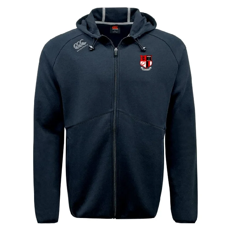 Portable camping hot flat roasting pan-Amoskeag Rugby Club Tempo Vapodri Full-Zip Hoodie by Canterbury