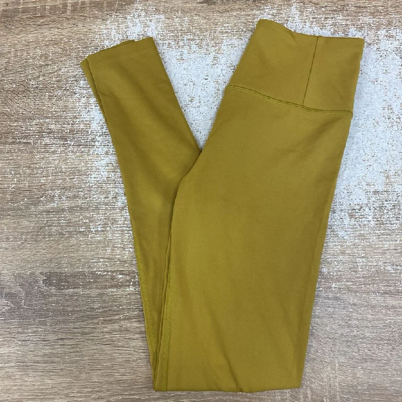 Cooling mesh hiking windbreaker pullover-Girlfriend Collective - Women's Leggings - MSRP$110: Mustard Yellow-women-SM