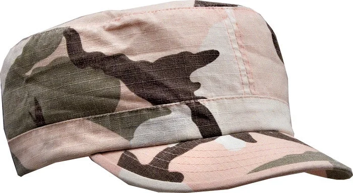 Stretch-fit quick-dry trekking adventure pants-Subdued Pink Camouflage - Womens Vintage Adjustable Fatigue Cap - Cotton Ripstop