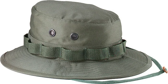 Fast-absorbing cooling hiking shirt-Olive Drab - Military Boonie Hat - Cotton Ripstop