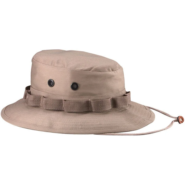 Weather-tight hiking gear adventure canopy-Khaki - Military Boonie Hat - Cotton Ripstop