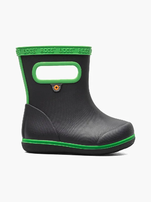 Rechargeable portable trail signal torch-Bogs Skipper II Solid Kid's Rainboots