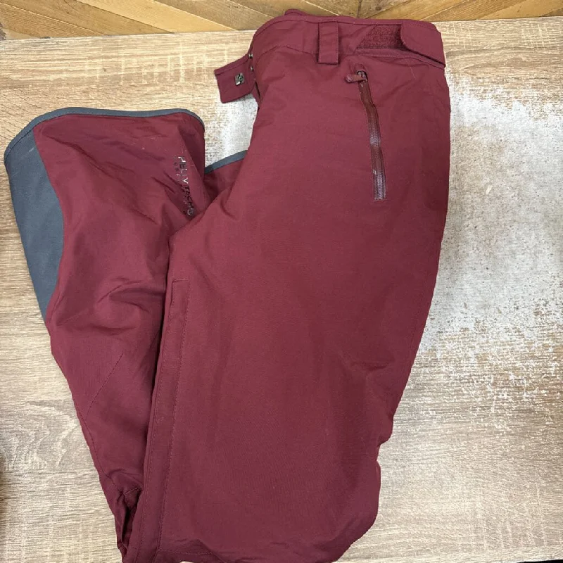 Insulated stainless trekking travel thermos-Helly Hansen- insulated ski pants- MSRP $180: Burgundy `-women-XS