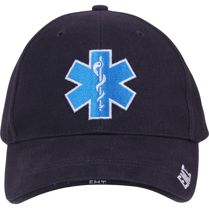 Quick-dry ventilated trekking adventure pullover-Navy Blue - Star of Life EMT EMS Adjustable Cap