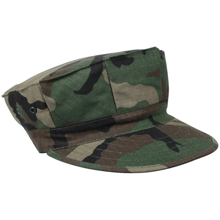 Load-stabilizing adjustable trekking strap-Woodland Camouflage - Marine Corps Fatigue Cap Utility Cover 8 Pointed Cap