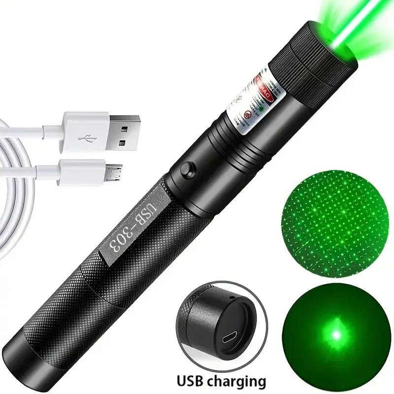 Quick-dry ventilated trekking adventure pullover-USB Rechargeable Laser light, Suitable For Outdoor Hunting, Hiking, Camping, Long-distance Laser Beam, Green Laser Flashlight