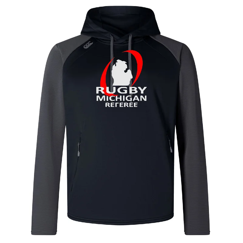 High-strength camping hydration water bottle-Rugby Michigan Referee Society Elite Training Hoody by Canterbury