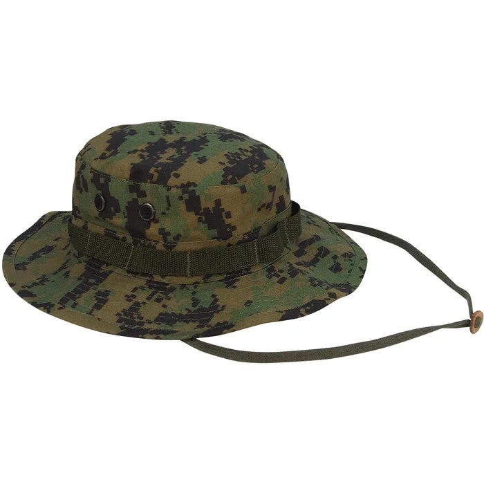 Compact outdoor survival wilderness trail kit-Digital Woodland Camouflage - Military Boonie Hat