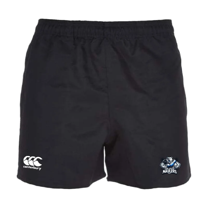 Lightweight titanium camping flat roasting griddle-Lake Zurich Professional Polyester Rugby Short by Canterbury