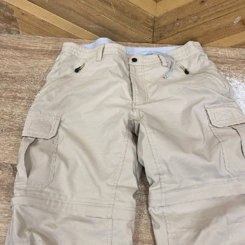 Waterproof Gore-Tex adventure trail shorts-WindRiver - Men's Convertible Hike/Trail Pants - MSRP $80: Tan/Brown-men-34