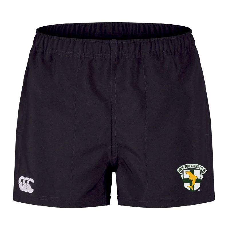 Durable elasticated trekking shorts-Santa Monica Rugby Club Player's Drill Short by Canterbury