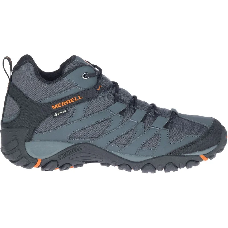 High-performance geodesic camping adventure tent-Merrell Claypool Sport Mid GORE-TEX Mens Walking Boots - Grey