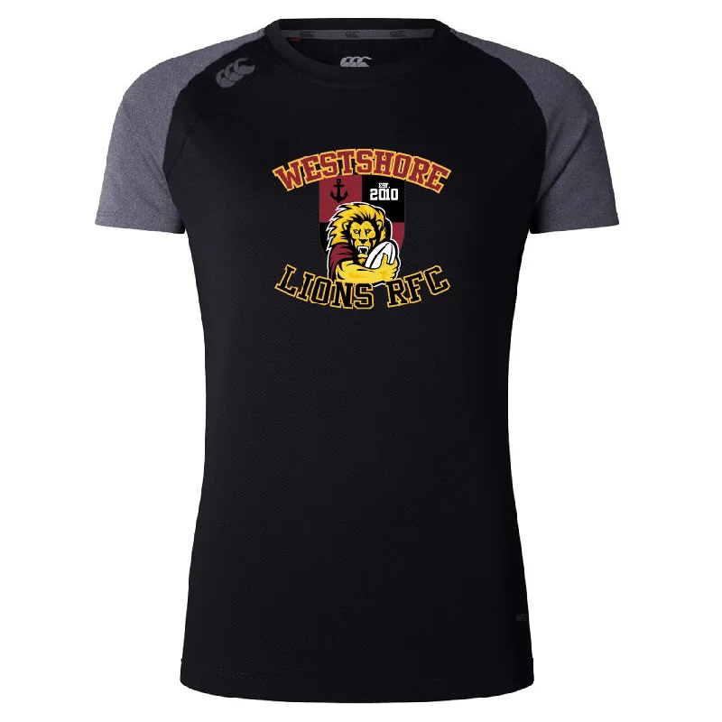 Rechargeable hiking trail perimeter adventure floodlight-Westshore Lions Women's Elite Training Tee by Canterbury