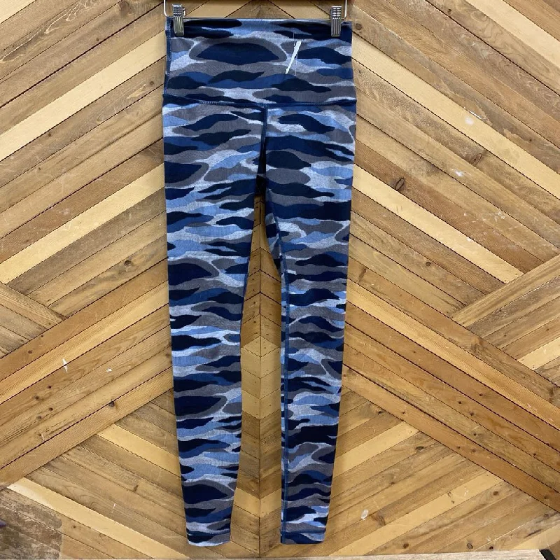 Rechargeable trail perimeter flood lamp-Lululemon - Women's Printed Active Leggings : Black/Blue/Grey Camo-women-XS