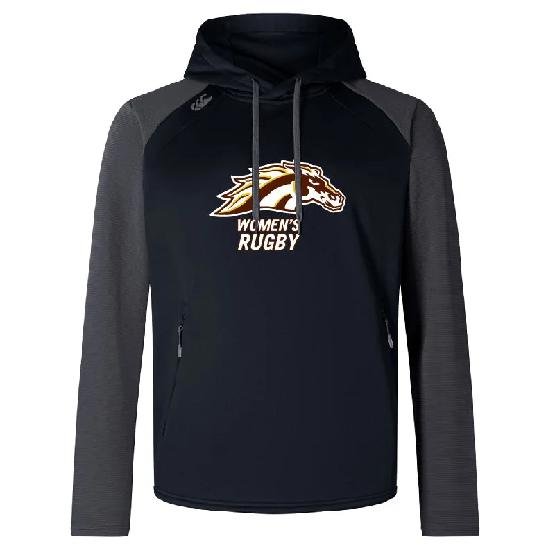 High-volume camping hydration trekking water flask-Western Michigan University Women's Rugby Elite Training Hoody by Canterbury