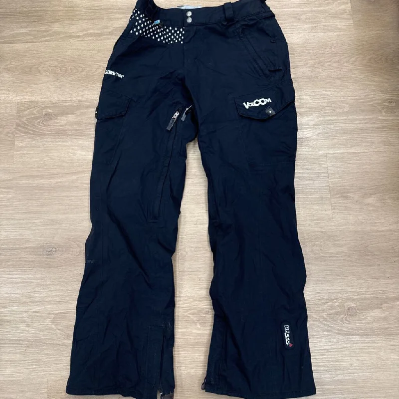 Rechargeable hiking trail signal adventure torch-Volcom - Women's Gore-Tex Pro Shell Ski Pants - MSRP $360: Black/White-women-MD