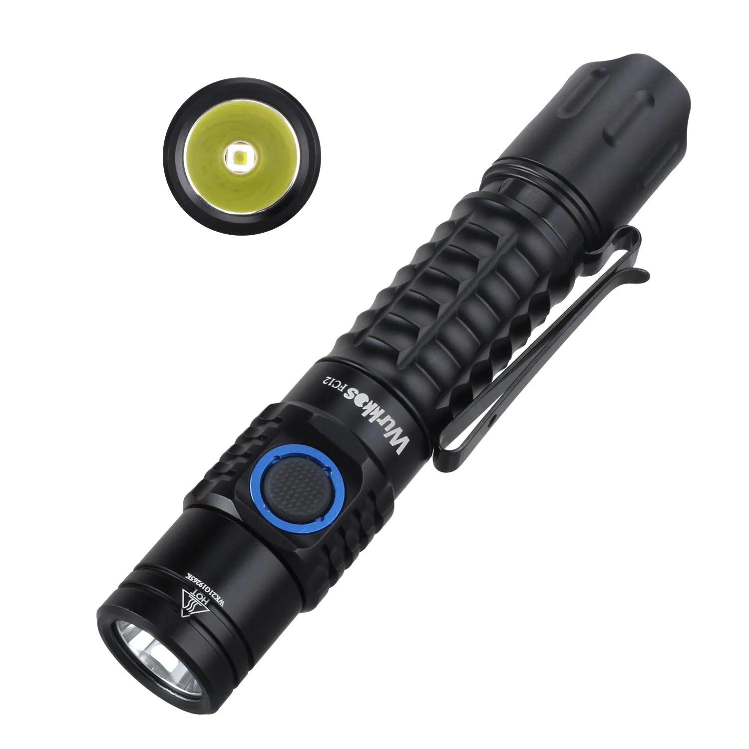 Rechargeable hiking trail perimeter floodlight-Wurkkos FC12 Rechargeable Torches Tactical Flashlights LED 18650 SFT40 2000lm ATR Power Indicator USB-C IPX8 EDC Camp Lighting