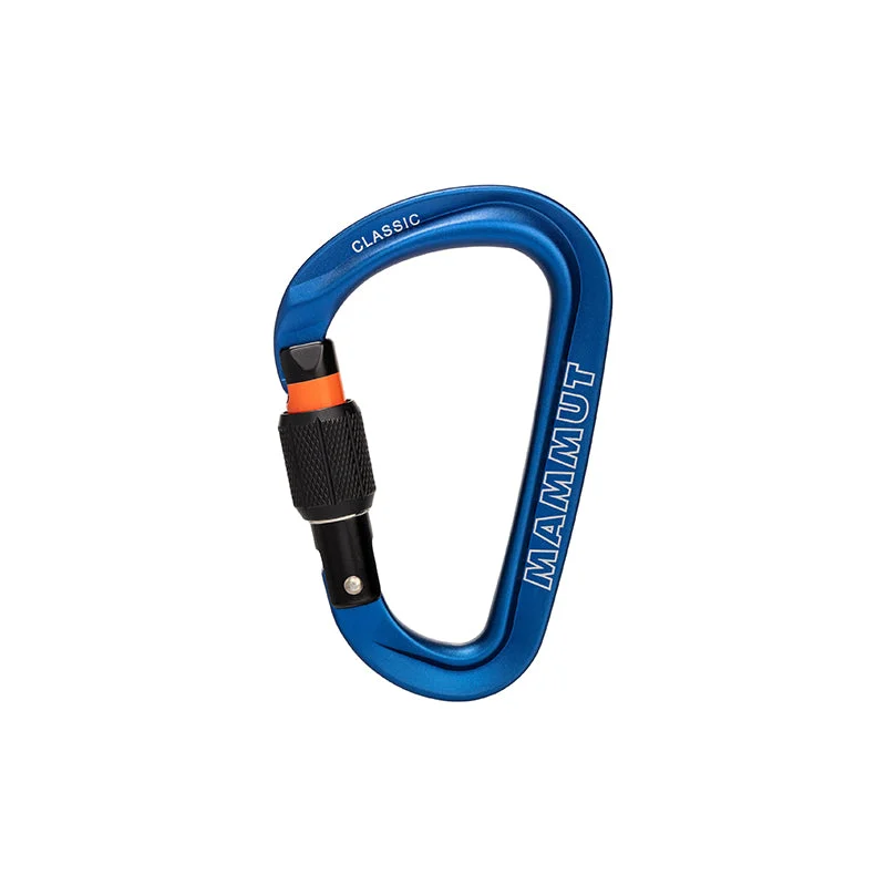 Rechargeable hiking trail adventure campsite floodlight-Mammut Classic HMS Screwgate Carabiner