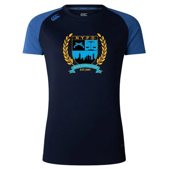 Rechargeable hiking trail perimeter floodlight-New York Police Dept. Rugby Women's Elite Training Tee by Canterbury