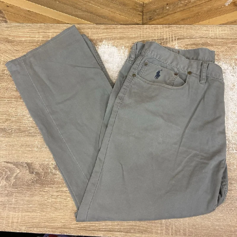 Portable camping flat hot skillet-Ralph Lauren Polo - Men's Casual Pants - MSRP comp $148: Grey-men-38x32