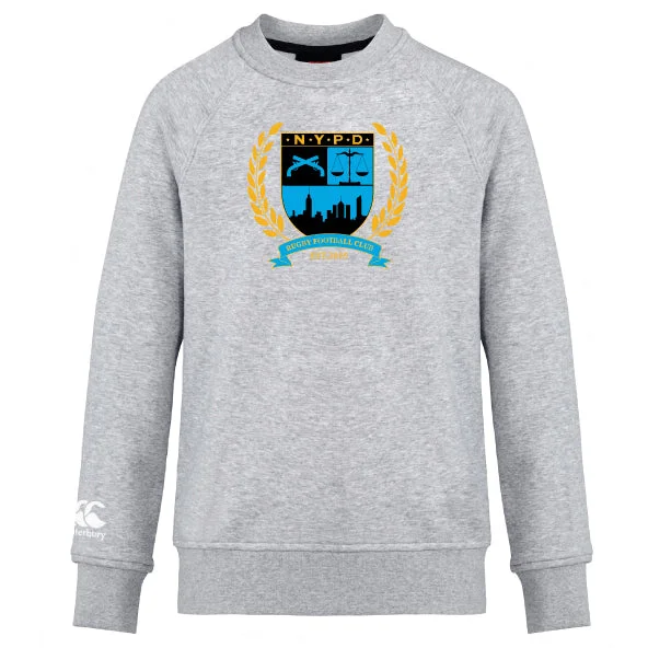 Fatigue-reducing adventure-ready sandals-New York Police Dept. Rugby Club Crew Sweatshirt by Canterbury