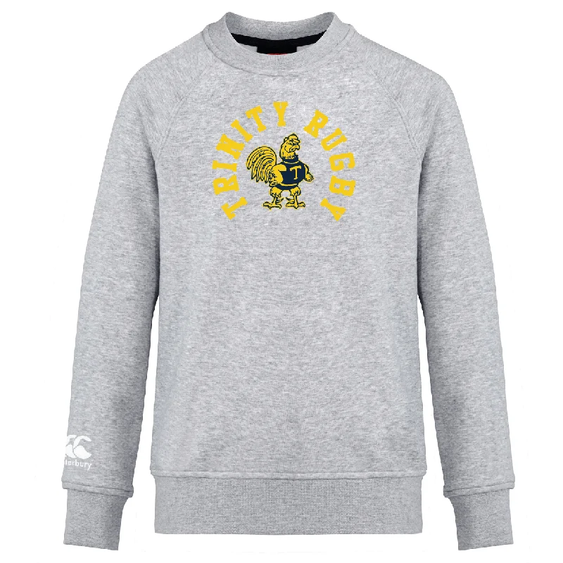 Reflective glow nylon trail tape-Trinity College Mascot Club Crew Sweatshirt by Canterbury