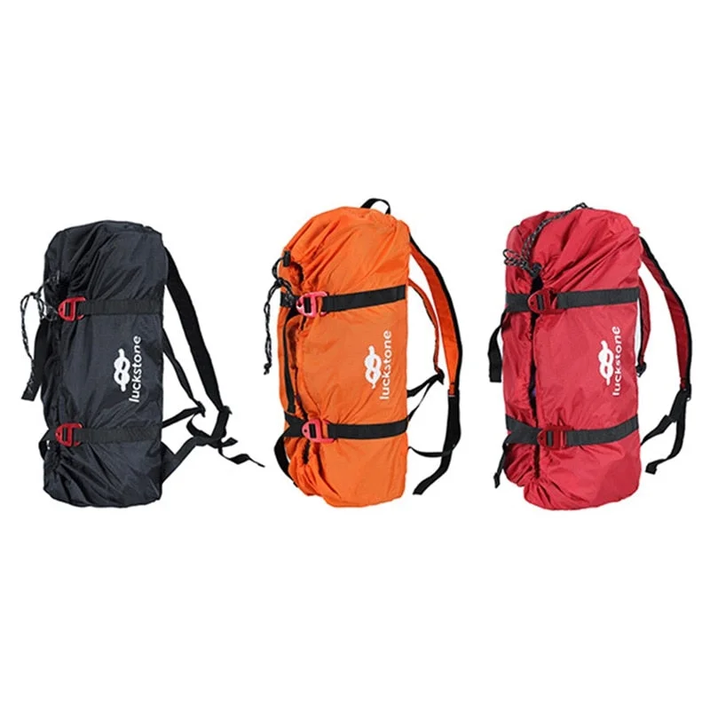 High-strength trekking hydration water jug-Outdoor Rock Climbing Rope Bag Climbing Gear Bag for Mountaineering Climbing Equipment Backpack Storage Bag with Shoulder Straps