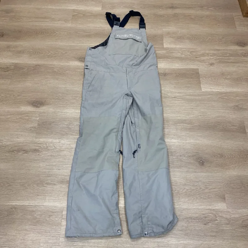 Portable camping flat roasting skillet-Airblaster- Men's Stretch Krill Bib Pant- MSRP $349 : Grey -women-MD