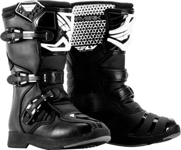 Padded moisture-wicking hiking adventure socks-Fly - Youth Maverik MX Boots