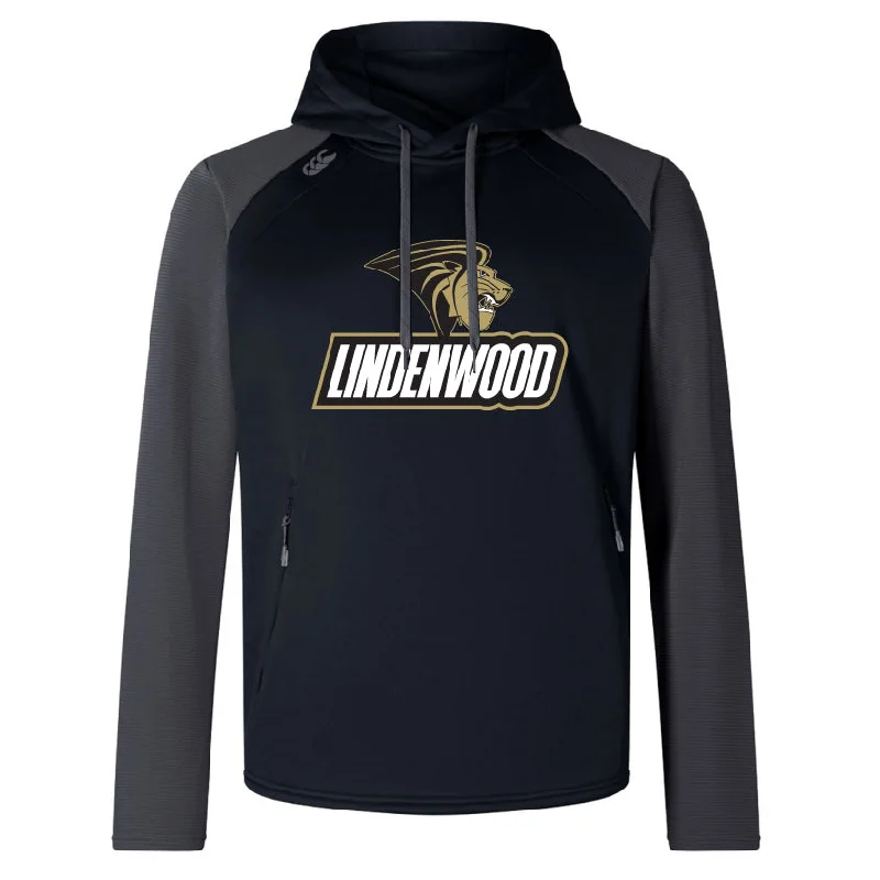 UV-shielding trekking neck band head scarf-Lindenwood University Rugby Elite Training Hoody by Canterbury