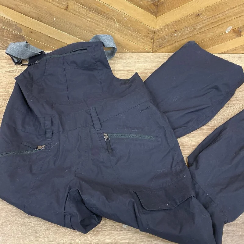 Cooling mesh hiking windbreaker hoodie-The North Face - Women's Bibbed Snow Pants - MSRP $320: Black-women-SM