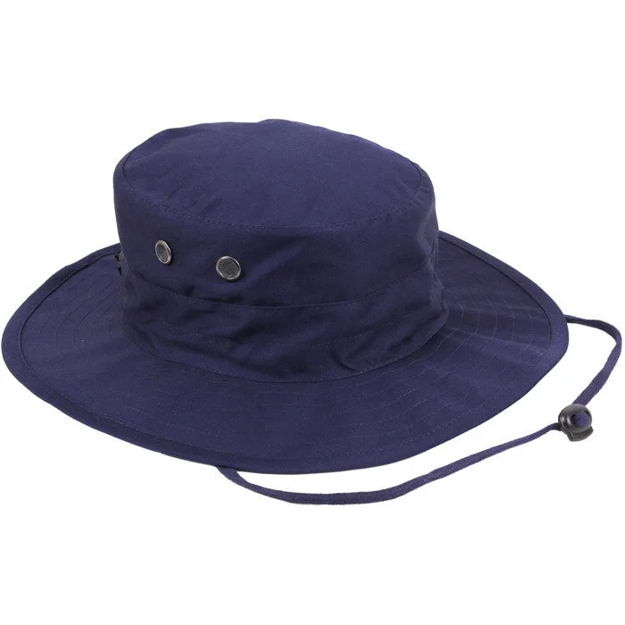 Plush thermal-lined trekking pillow-Navy Blue - Adjustable Boonie Hat