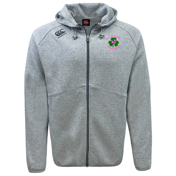 Sun-shielding hiking forehead scarf-Clover Girls Rugby Tempo Vapodri Full-Zip Hoodie by Canterbury