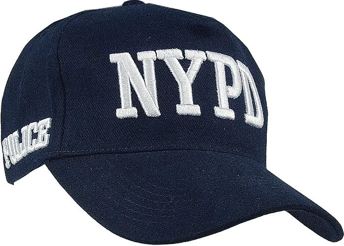 Rapid-wicking ventilated hiking windbreaker-Navy Blue - Officially Licensed NYPD Deluxe Adjustable Cap