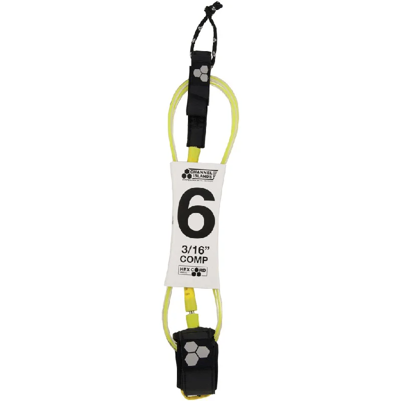 Non-stick hiking baking roasting skillet-Channel Islands Hex Cord Standard 6' Surfboard Leash - Fluorescent Yellow